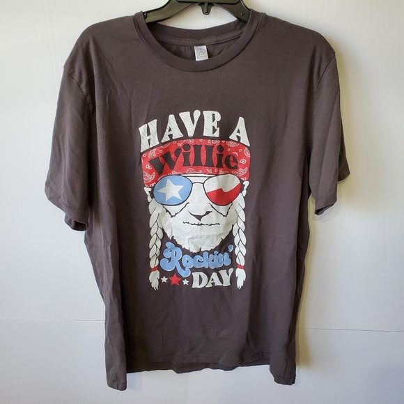 Alternative Other - Willie Nelson Image Tee Size L